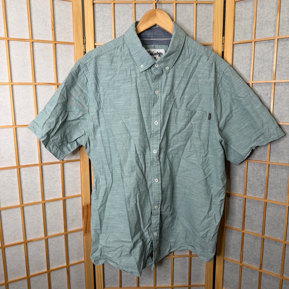 Hurley Teal Button-Down Shirt